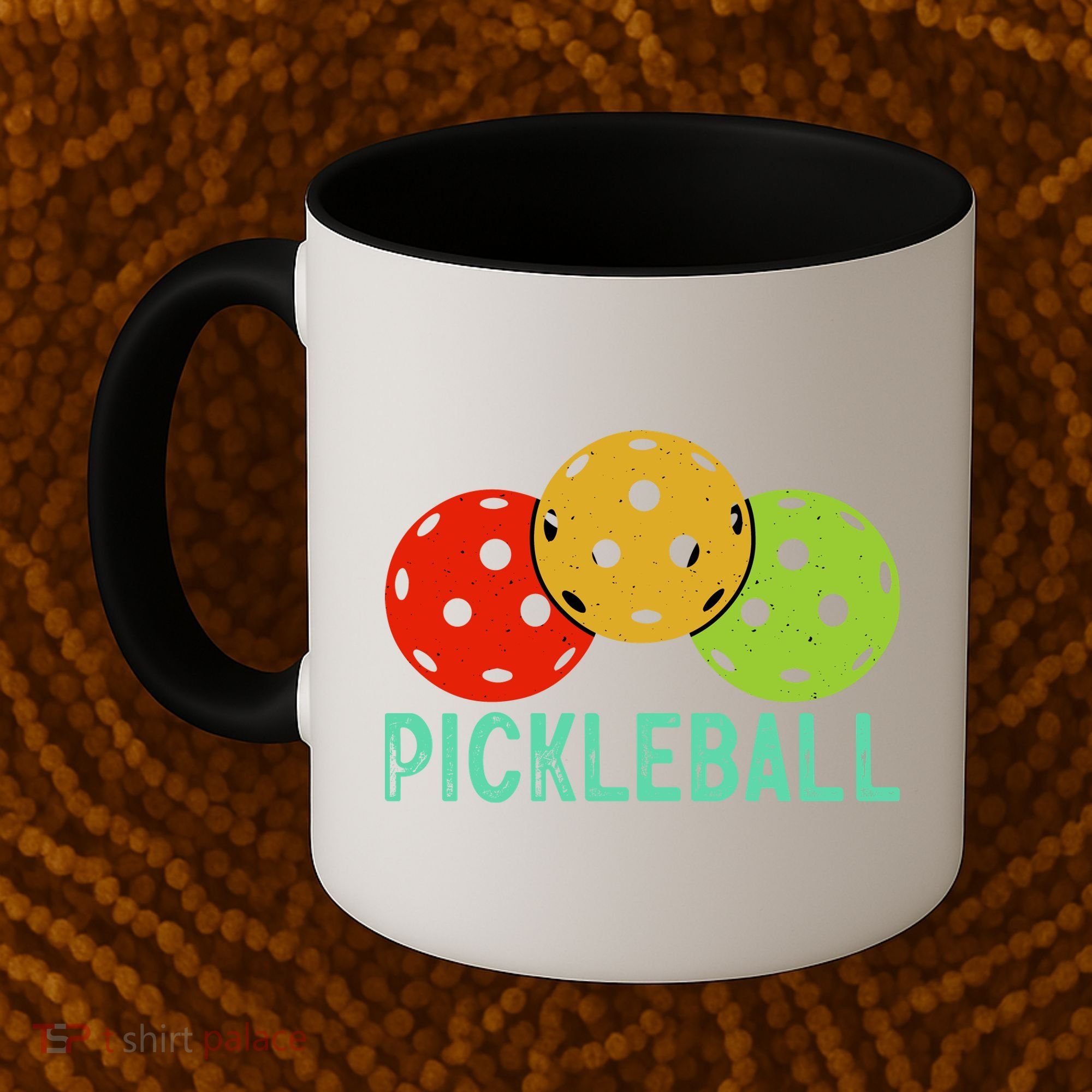 Retro Pickleball Logo Coffee Mug