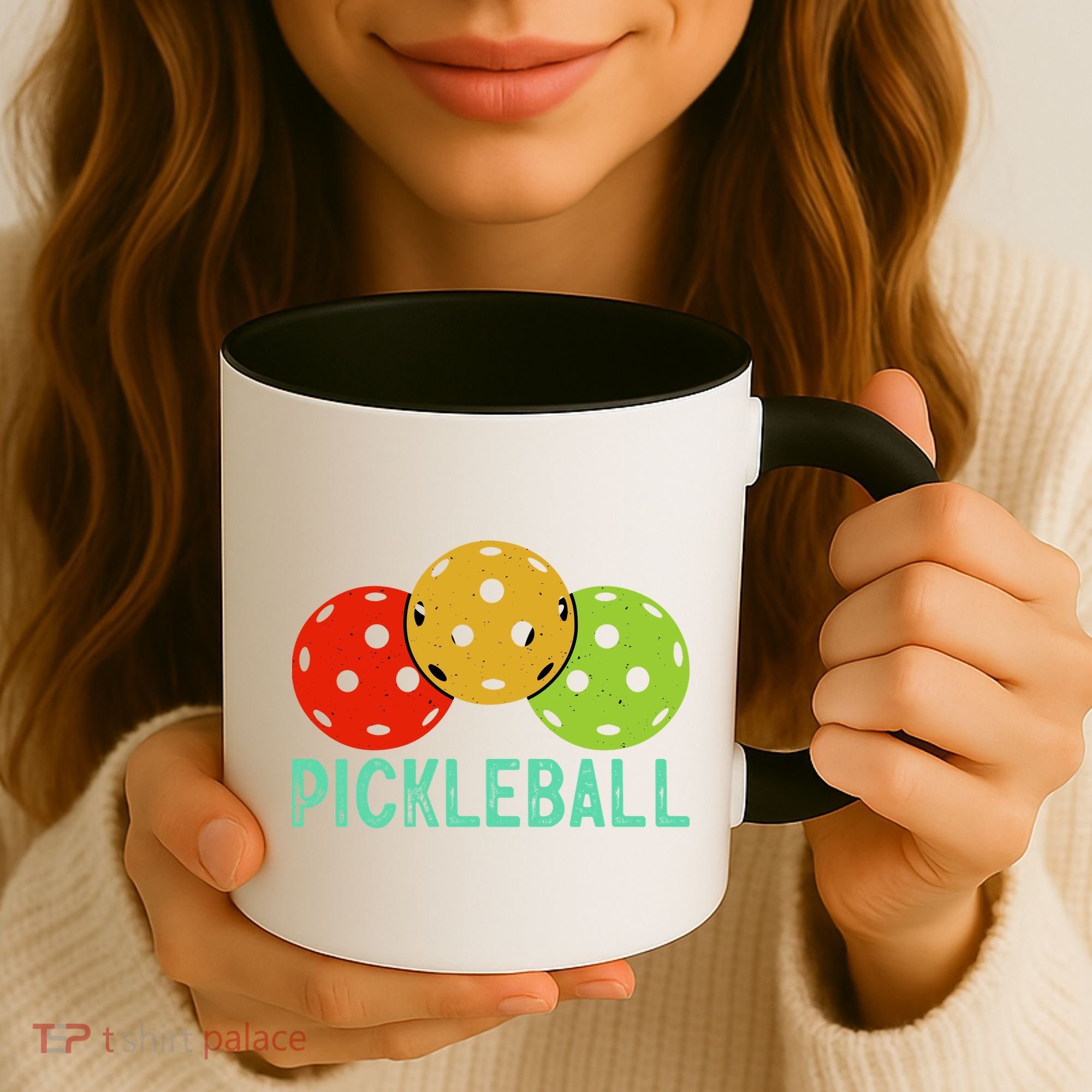 Retro Pickleball Logo Coffee Mug