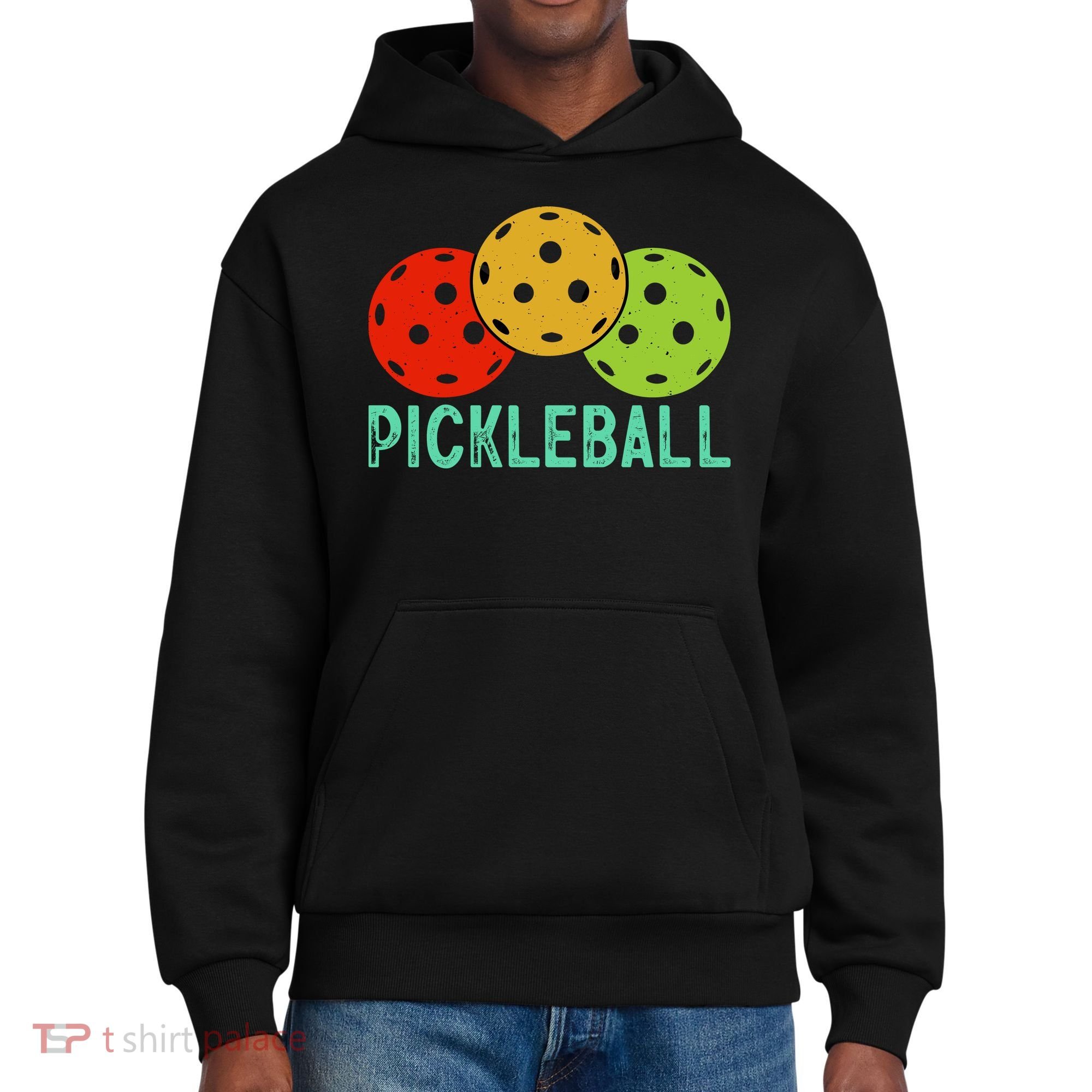 Retro Pickleball Logo District V.I.T. Heavyweight Hoodie