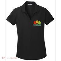 Retro Pickleball Logo Women's Dry Zone Grid Polo thumb 0