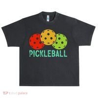 Retro Pickleball Logo Urban Oversized Heavyweight T-Shirt thumb 0