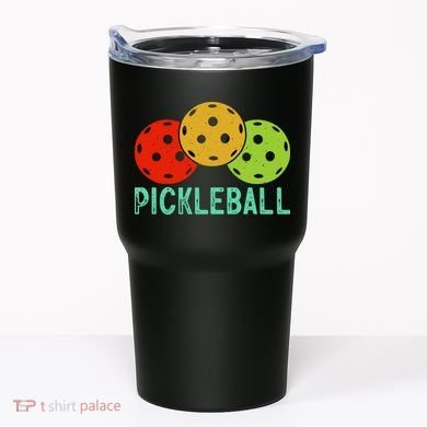 Retro Pickleball Logo Tumbler