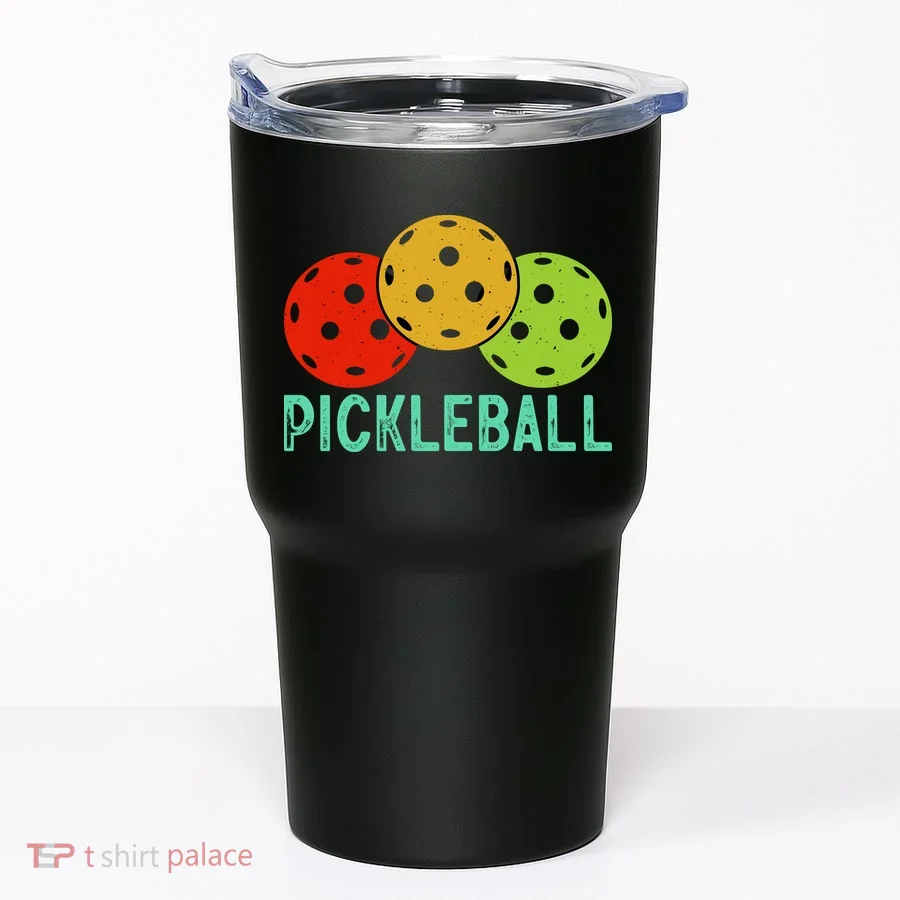 Retro Pickleball Logo Tumbler