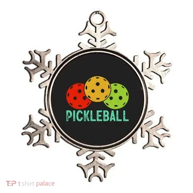 Retro Pickleball Logo Ornament