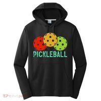 Retro Pickleball Logo Performance Fleece Hoodie thumb 0