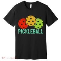 Retro Pickleball Logo Premium T-Shirt thumb 0