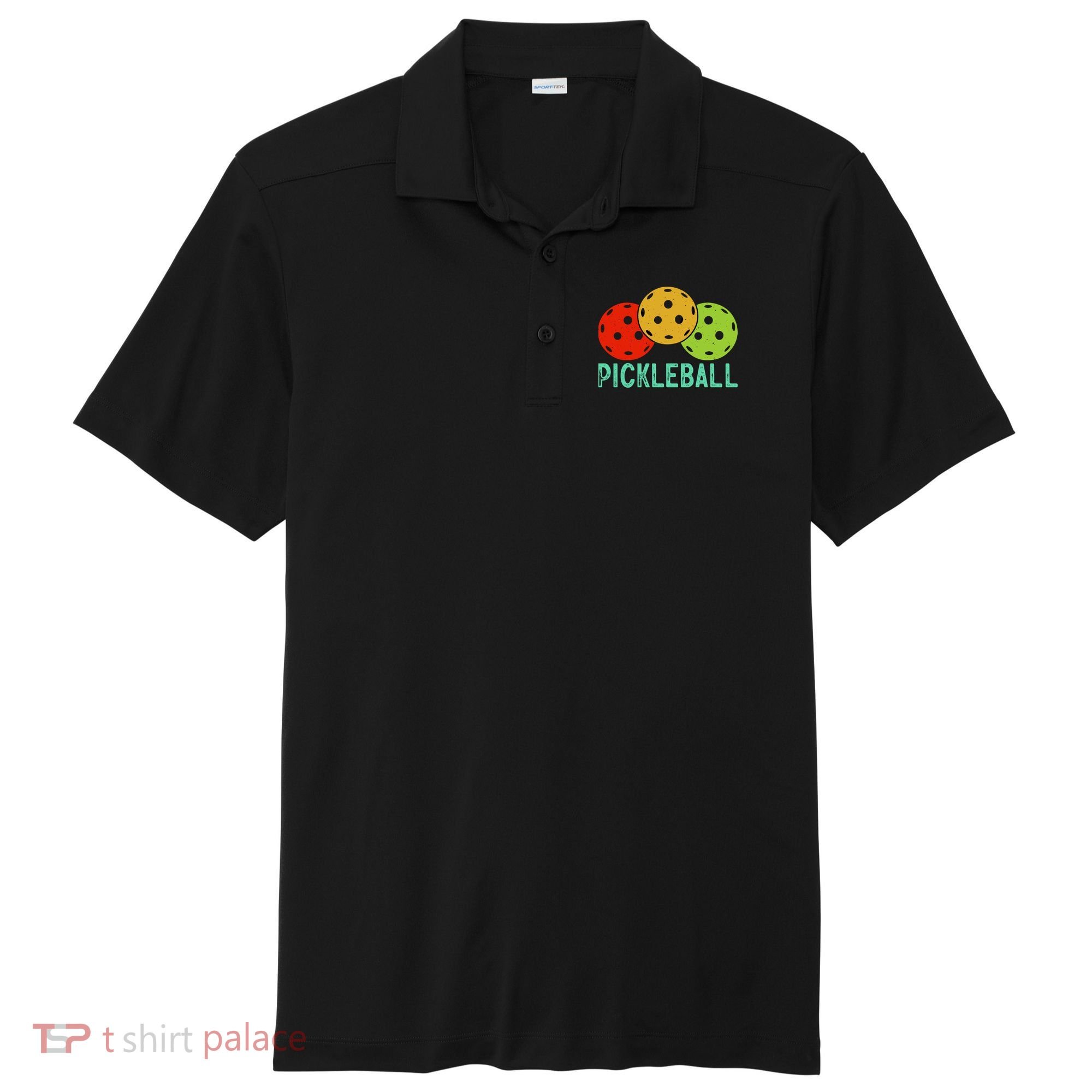 Retro Pickleball Logo Sport-Tek Posi-UV Pro Polo