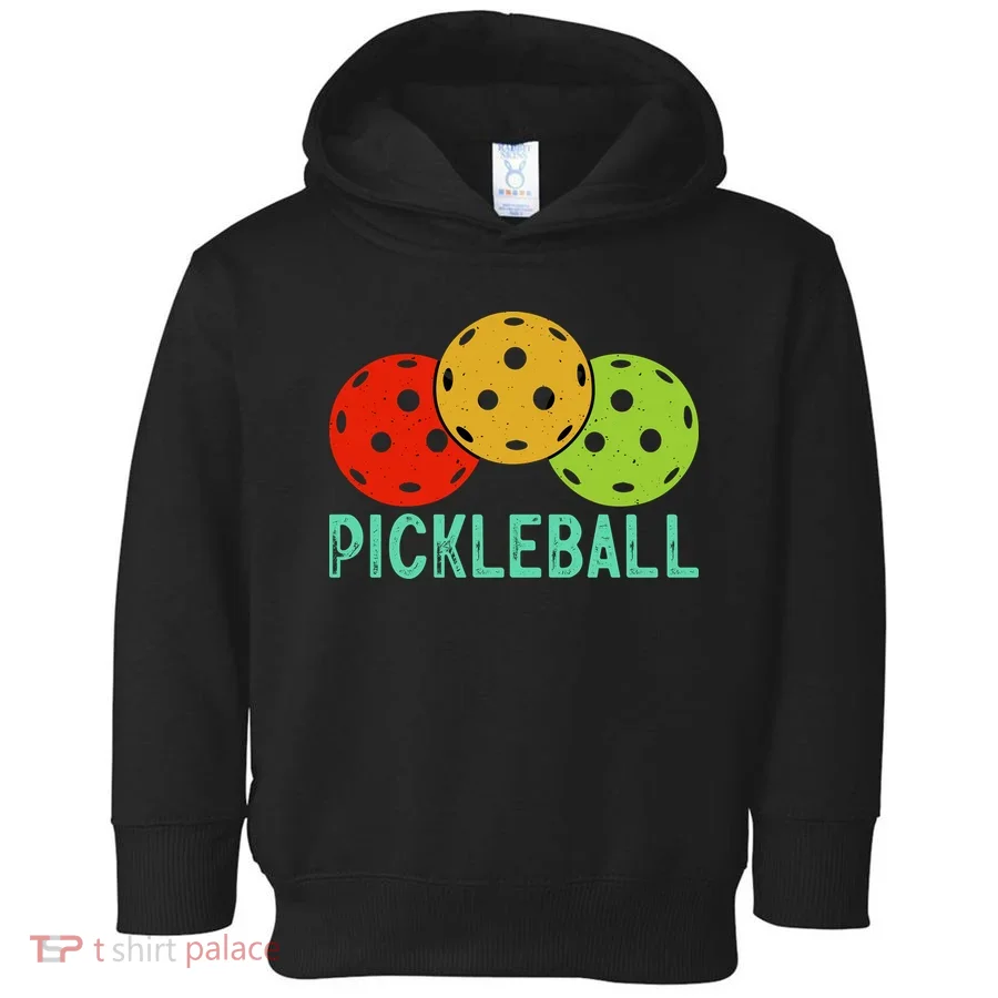 Retro Pickleball Logo Toddler Hoodie