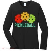 Retro Pickleball Logo Women's Long Sleeve Shirt thumb 0