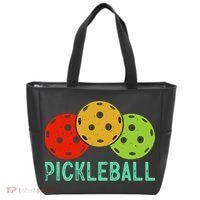 Retro Pickleball Logo Tote Bag thumb 0