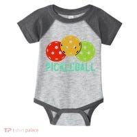 Retro Pickleball Logo Infant Baby Jersey Bodysuit thumb 0