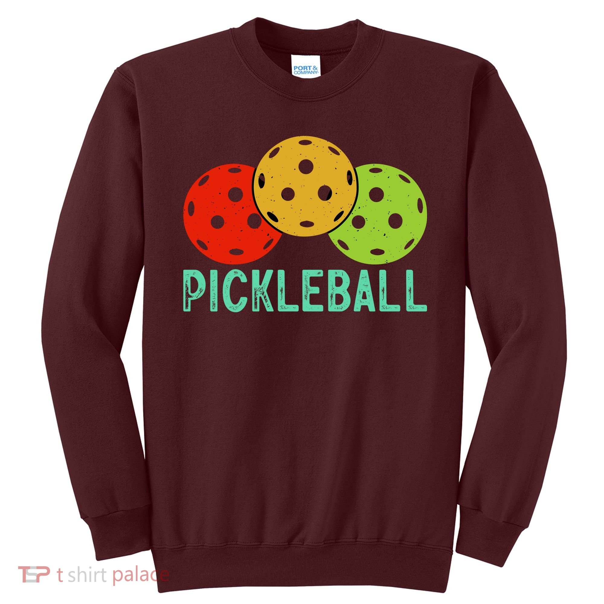 Retro Pickleball Logo Sweatshirt