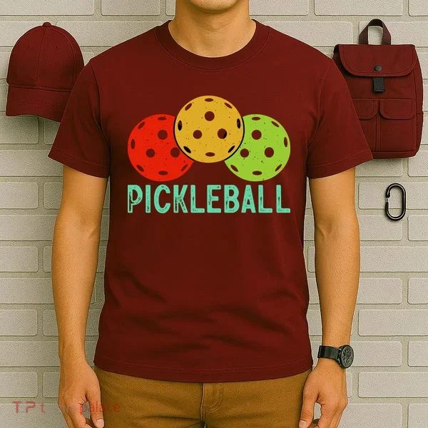 Retro Pickleball Logo T-Shirt