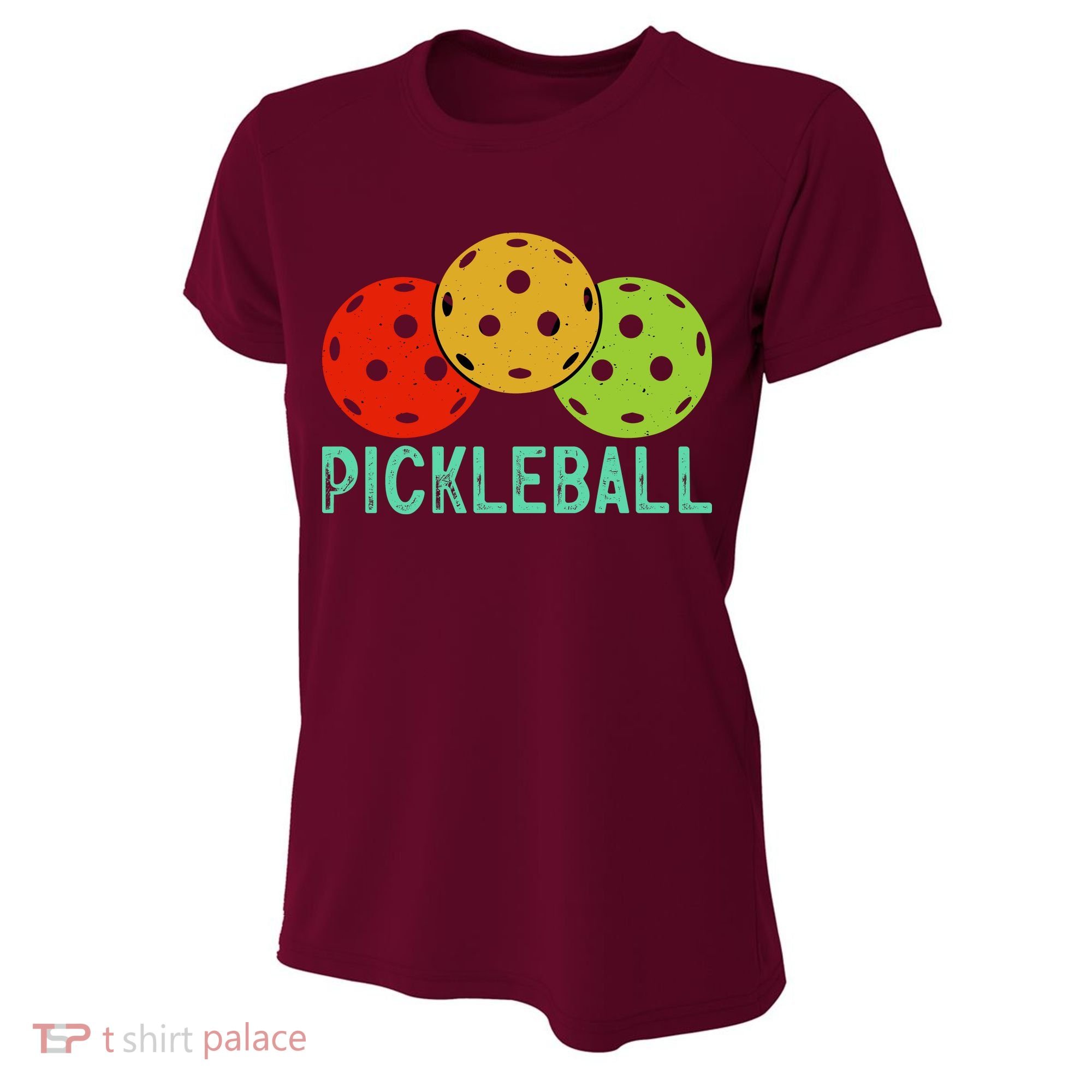 Retro Pickleball Logo Women's Cooling Performance Crew T-Shirt