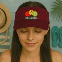 Retro Pickleball Logo Visor thumb 2