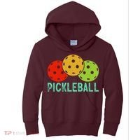 Retro Pickleball Logo Kids Hoodie thumb 0