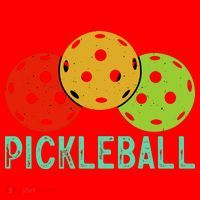 Retro Pickleball Logo Santa Hat thumb 1
