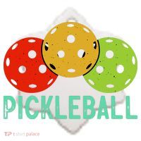 Retro Pickleball Logo Ceramic Ornament thumb 2