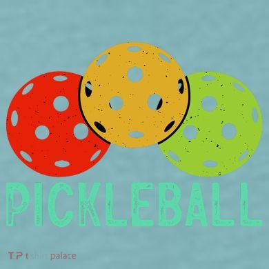 Retro Pickleball Logo Sueded Cloud Jersey T-Shirt