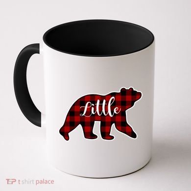 Red Plaid Little Bear Matching Family Group Gift Coffee Mug