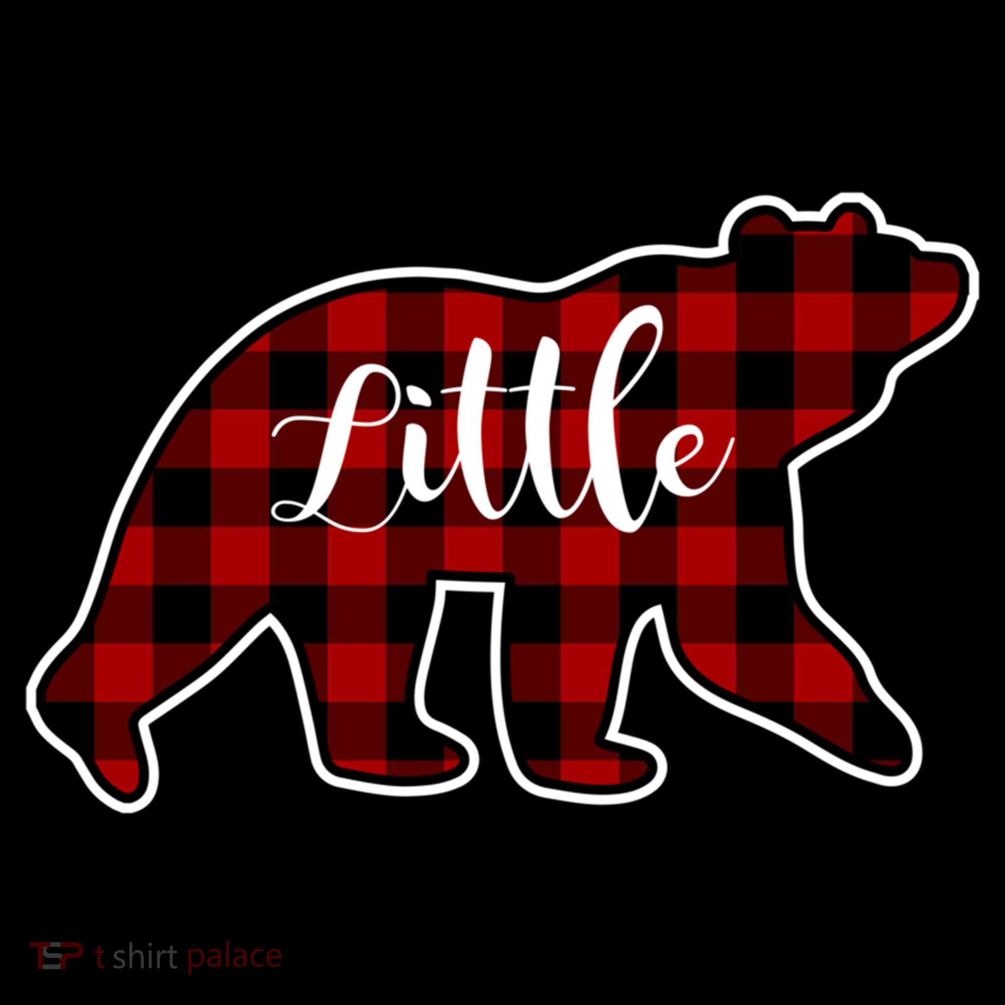 Red Plaid Little Bear Matching Family Group Gift Coffee Mug