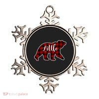 Red Plaid Little Bear Matching Family Group Gift Ornament thumb 0