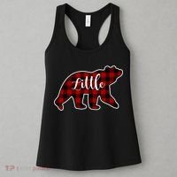 Red Plaid Little Bear Matching Family Group Gift Women's Tank Top thumb 3
