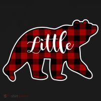 Red Plaid Little Bear Matching Family Group Gift Kids Sweatshirt thumb 2