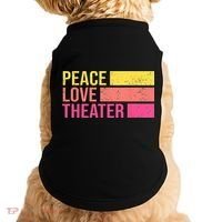 Retro Peace Love Theater For Actor & Actress Doggie Tank thumb 0