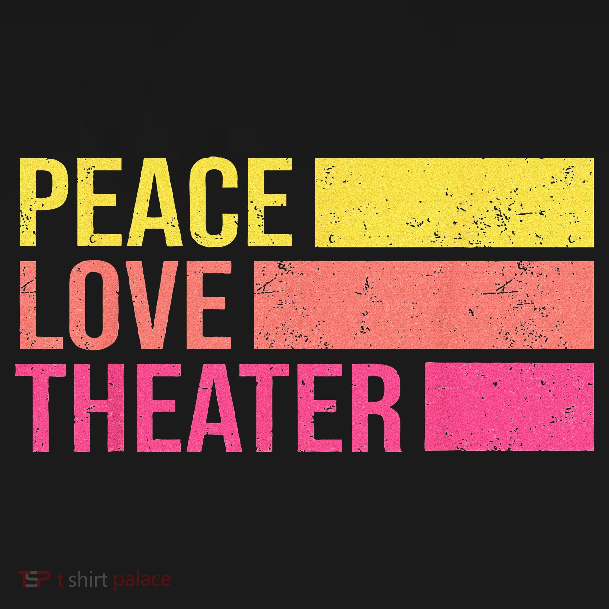 Retro Peace Love Theater For Actor & Actress Coaster