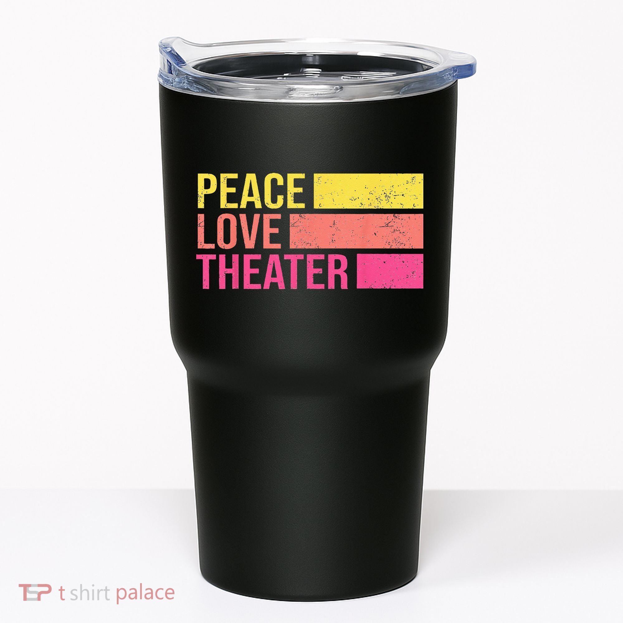 Retro Peace Love Theater For Actor & Actress Tumbler