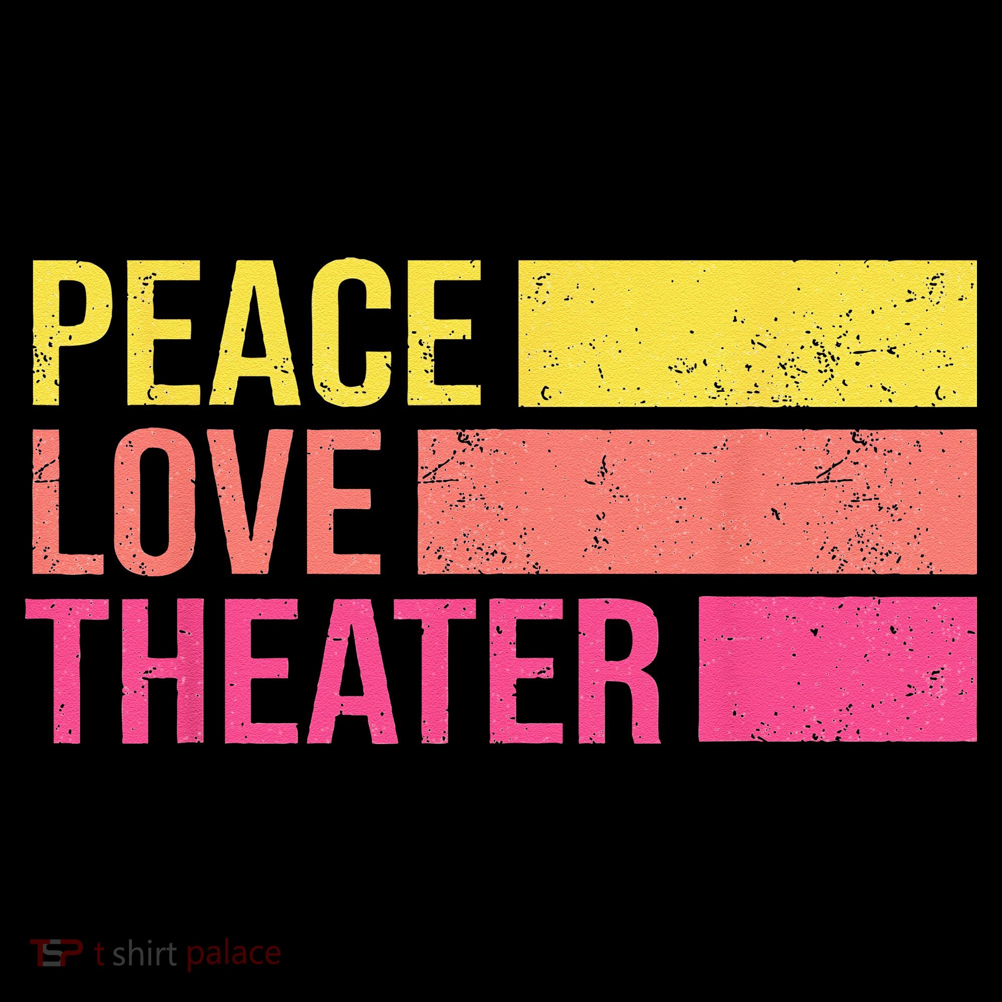 Retro Peace Love Theater For Actor & Actress Baby Bodysuit