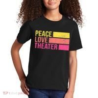 Retro Peace Love Theater For Actor & Actress Kids T-Shirt thumb 2