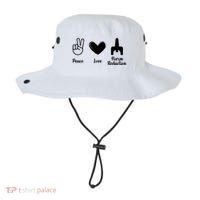 Retro Peace Love Harm Reduction Overdose Awareness Nurse Bucket Hat thumb 0