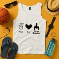 Retro Peace Love Harm Reduction Overdose Awareness Nurse Tank Top thumb 4
