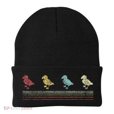 Retro Puffin Lover Funny Puffin Vintage Beanie