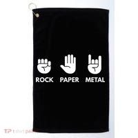 Rock Paper Metal Golf Towel thumb 0