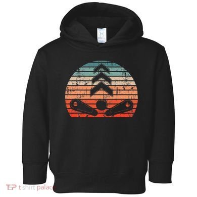 Retro Pinball Machine Flippers Vintage Arcade Game Toddler Hoodie