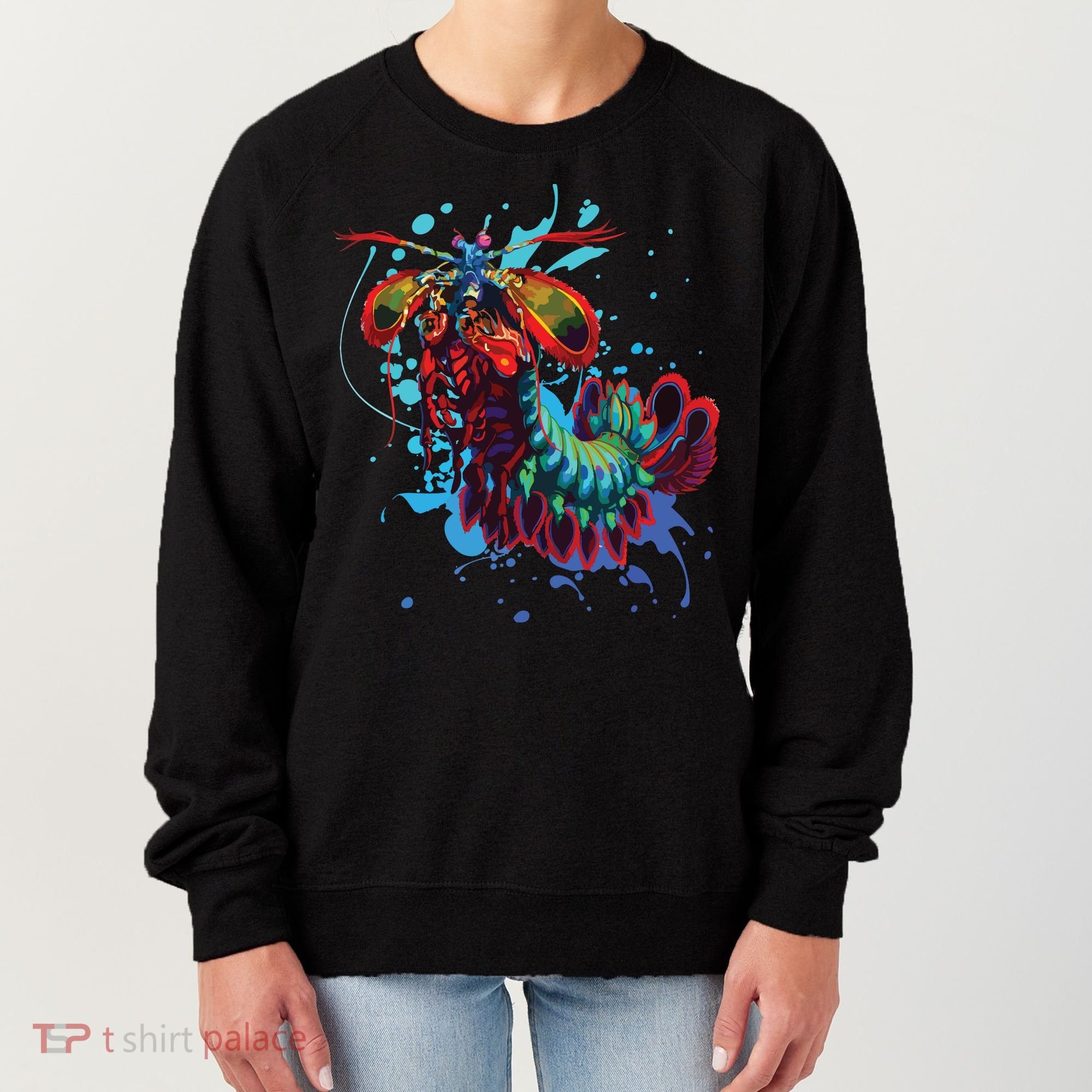 Rainbow Peacock Mantis Shrimp Women's Sweatshirt
