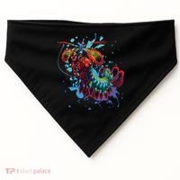 Rainbow Peacock Mantis Shrimp USA-Made Doggie Bandana thumb 0