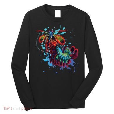Rainbow Peacock Mantis Shrimp Long Sleeve Shirt