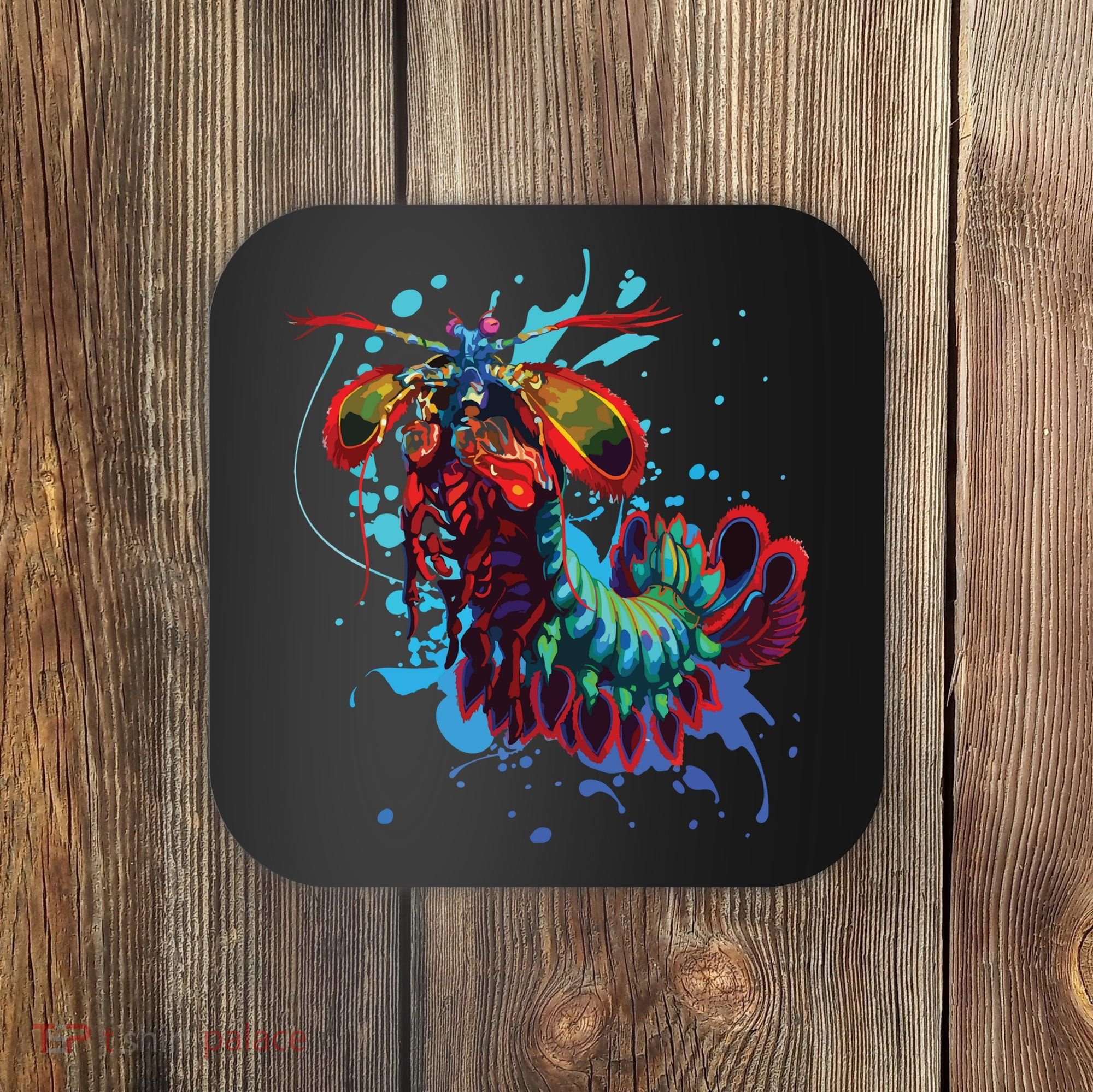 Rainbow Peacock Mantis Shrimp Coaster