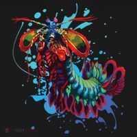 Rainbow Peacock Mantis Shrimp Polo thumb 3