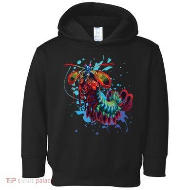 Rainbow Peacock Mantis Shrimp Toddler Hoodie