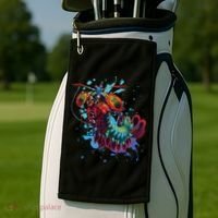 Rainbow Peacock Mantis Shrimp Golf Towel thumb 2