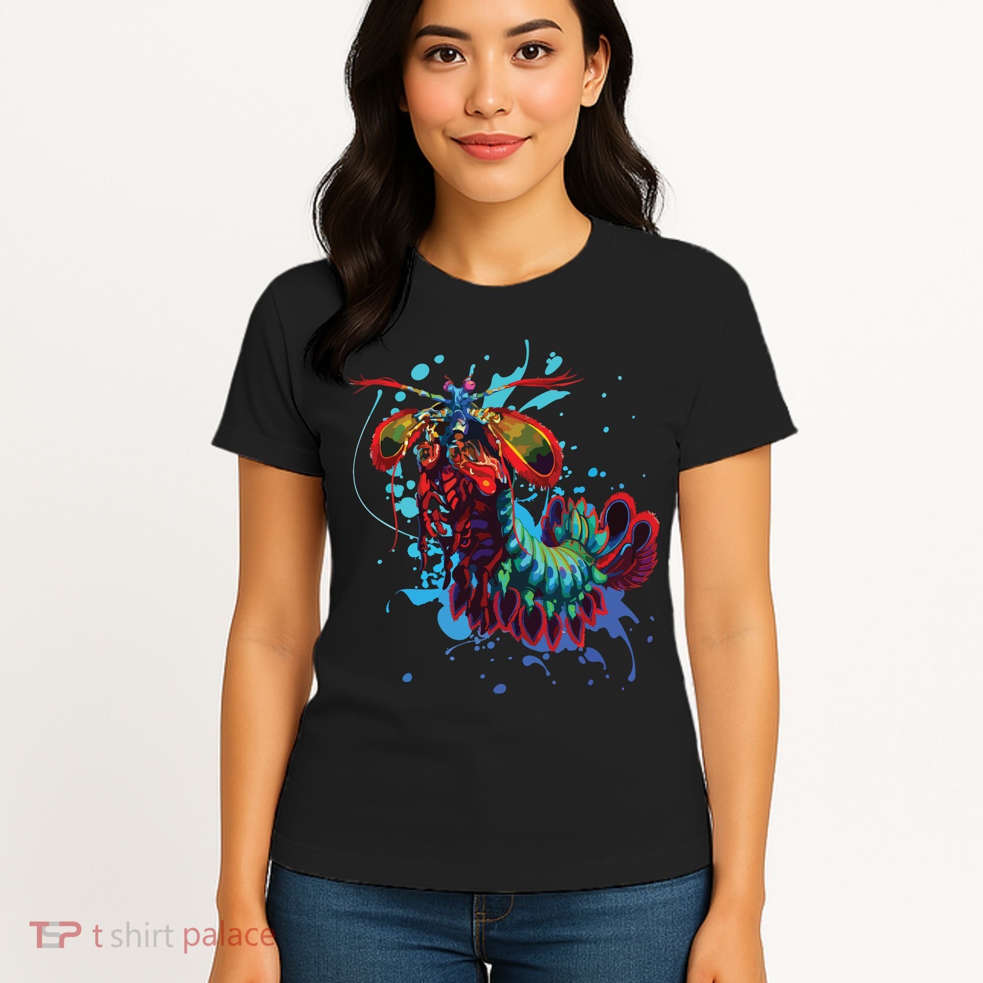 Rainbow Peacock Mantis Shrimp Women's T-Shirt