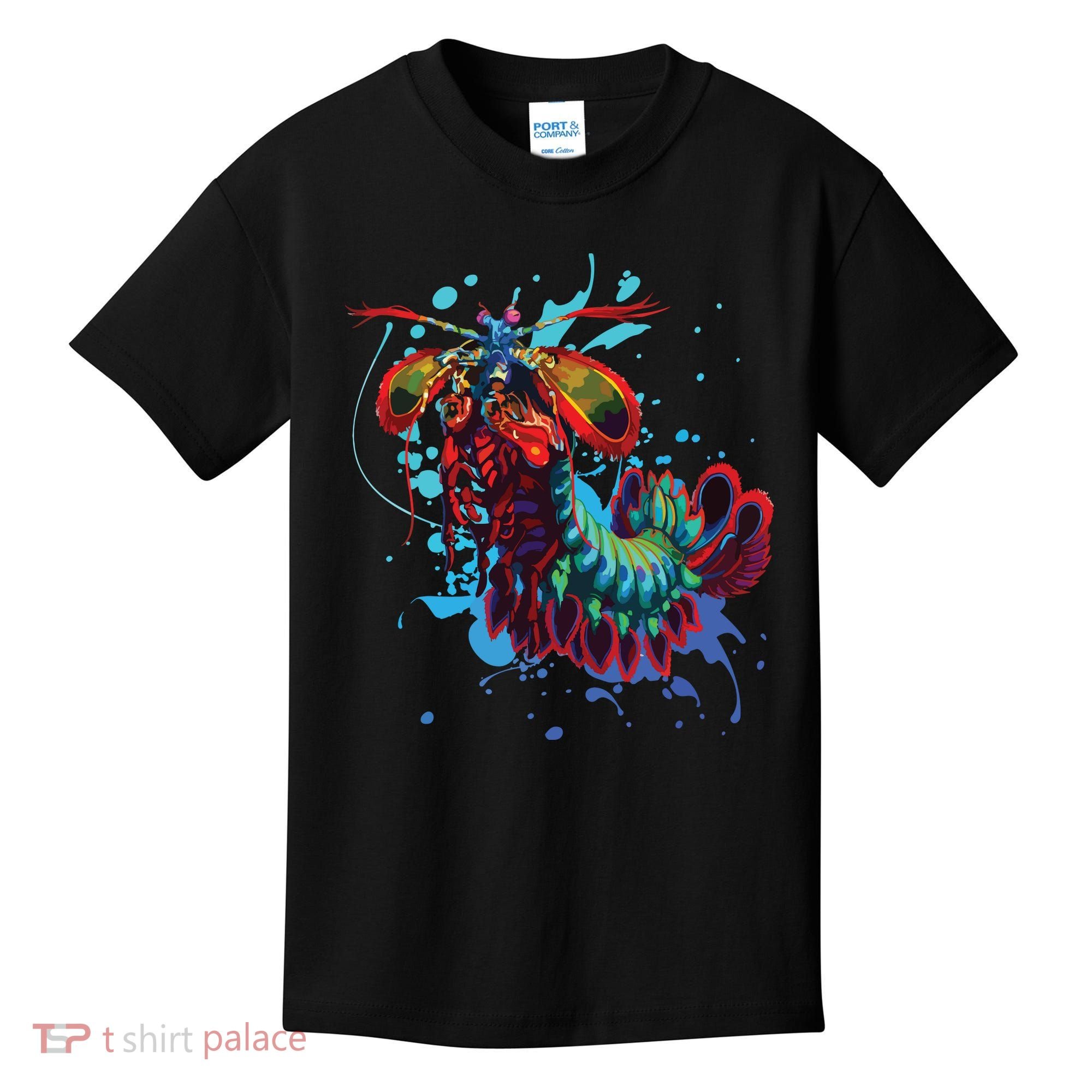 Rainbow Peacock Mantis Shrimp Kids T-Shirt