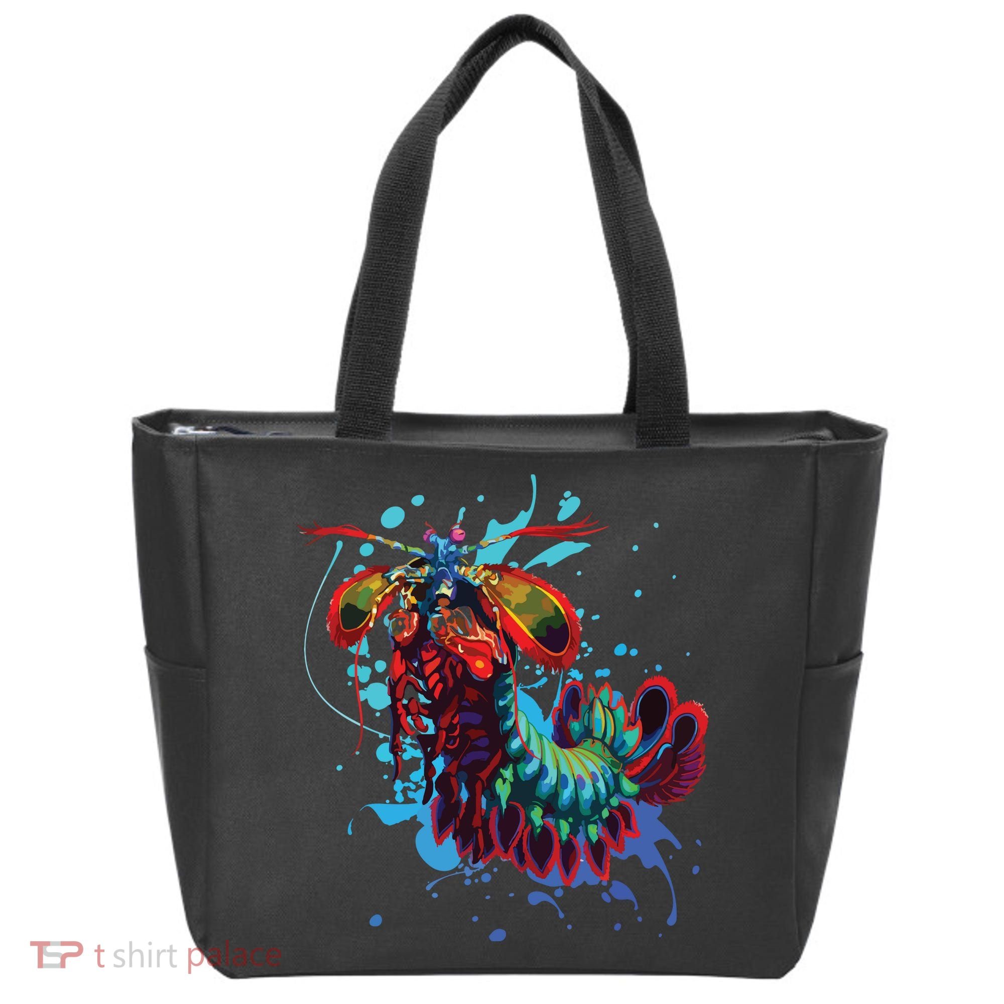 Rainbow Peacock Mantis Shrimp Tote Bag