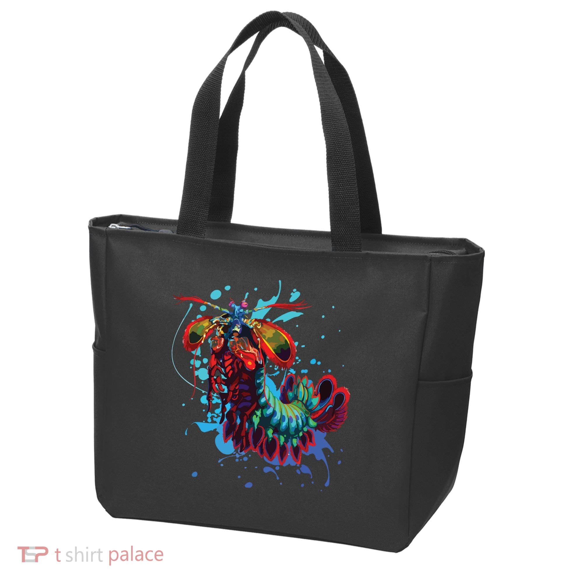 Rainbow Peacock Mantis Shrimp Tote Bag