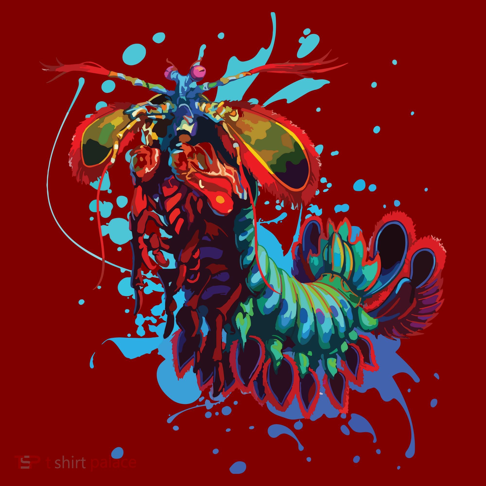 Rainbow Peacock Mantis Shrimp Beanie